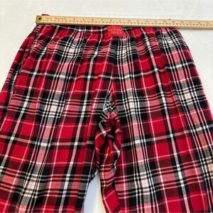 Victoria's Secret Red Plaid Pajama Jogger Pants Medium Cotton Modal Sleep